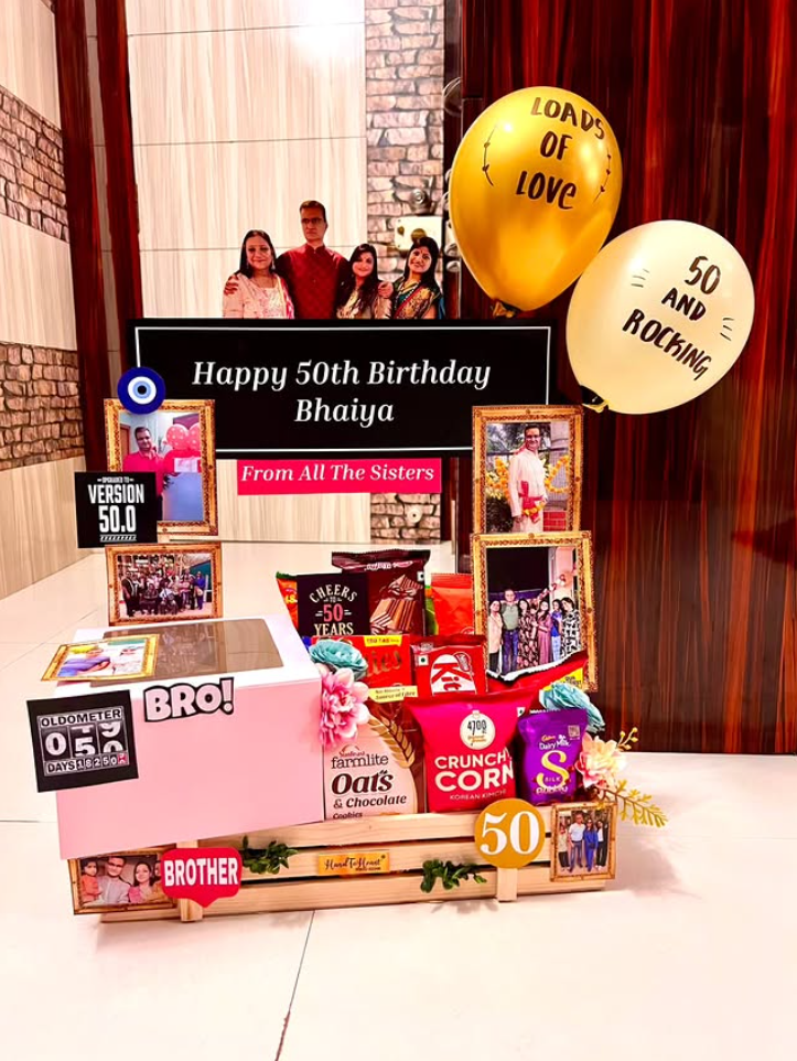 Personalised birthday hamper
